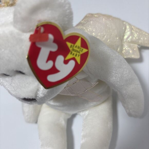 Ty Beanie Baby Halo Bear 1998 *RARE RETIRED* with Brown Nose - Picture 2 of 10